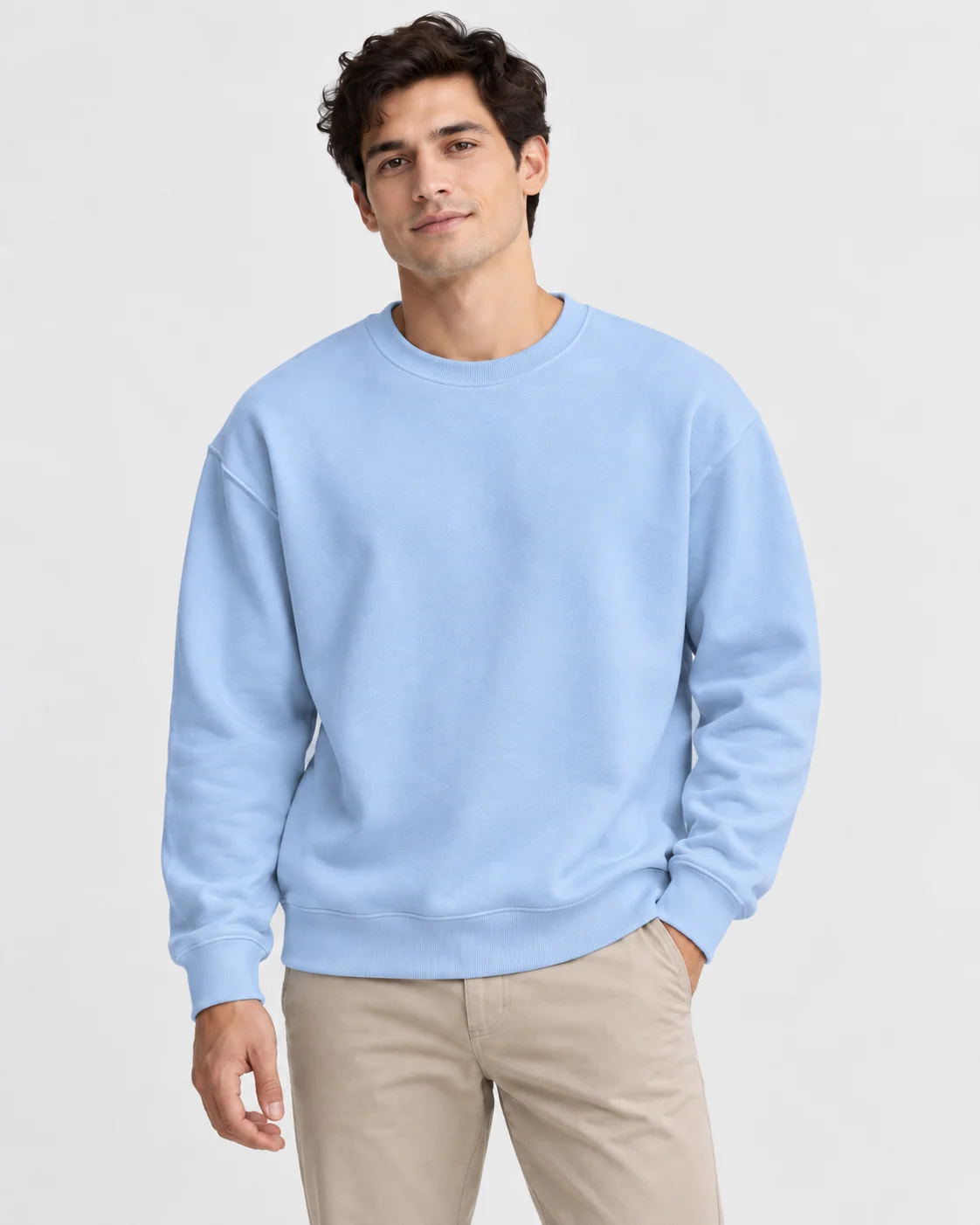 Essential Form Buz Mavisi Basic Sweatshir