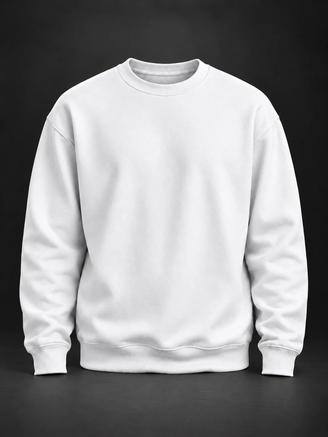 Essential Form Beyaz Basic Sweatshirt