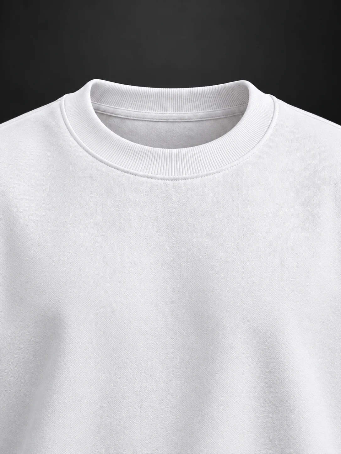 Essential Form Beyaz Basic Sweatshirt