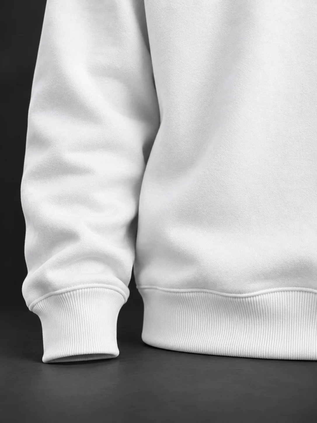 Essential Form Beyaz Basic Sweatshirt