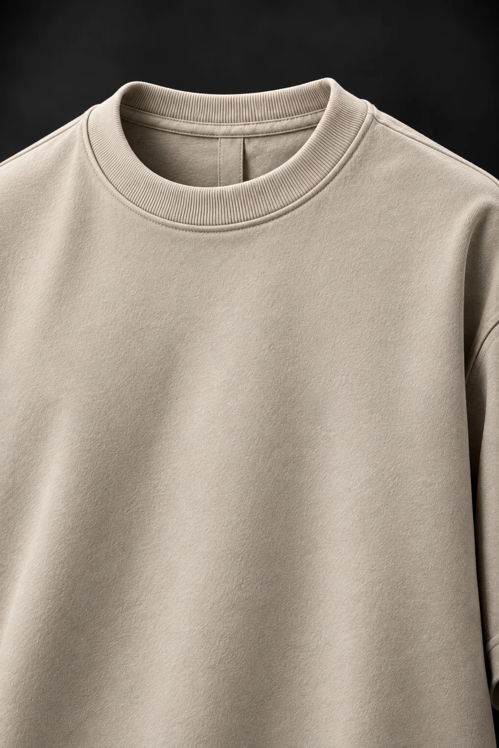 Essential Form Krem Basic Sweatshirt
