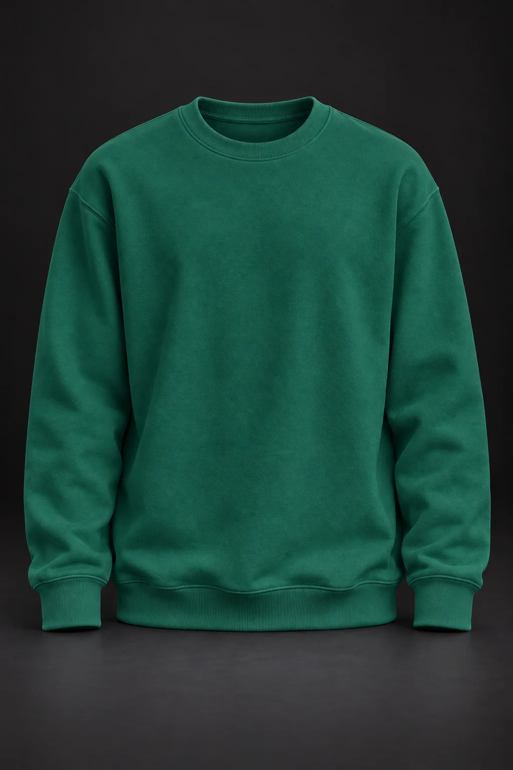 Essential Form Koyu Yeşil Basic Sweatshirt