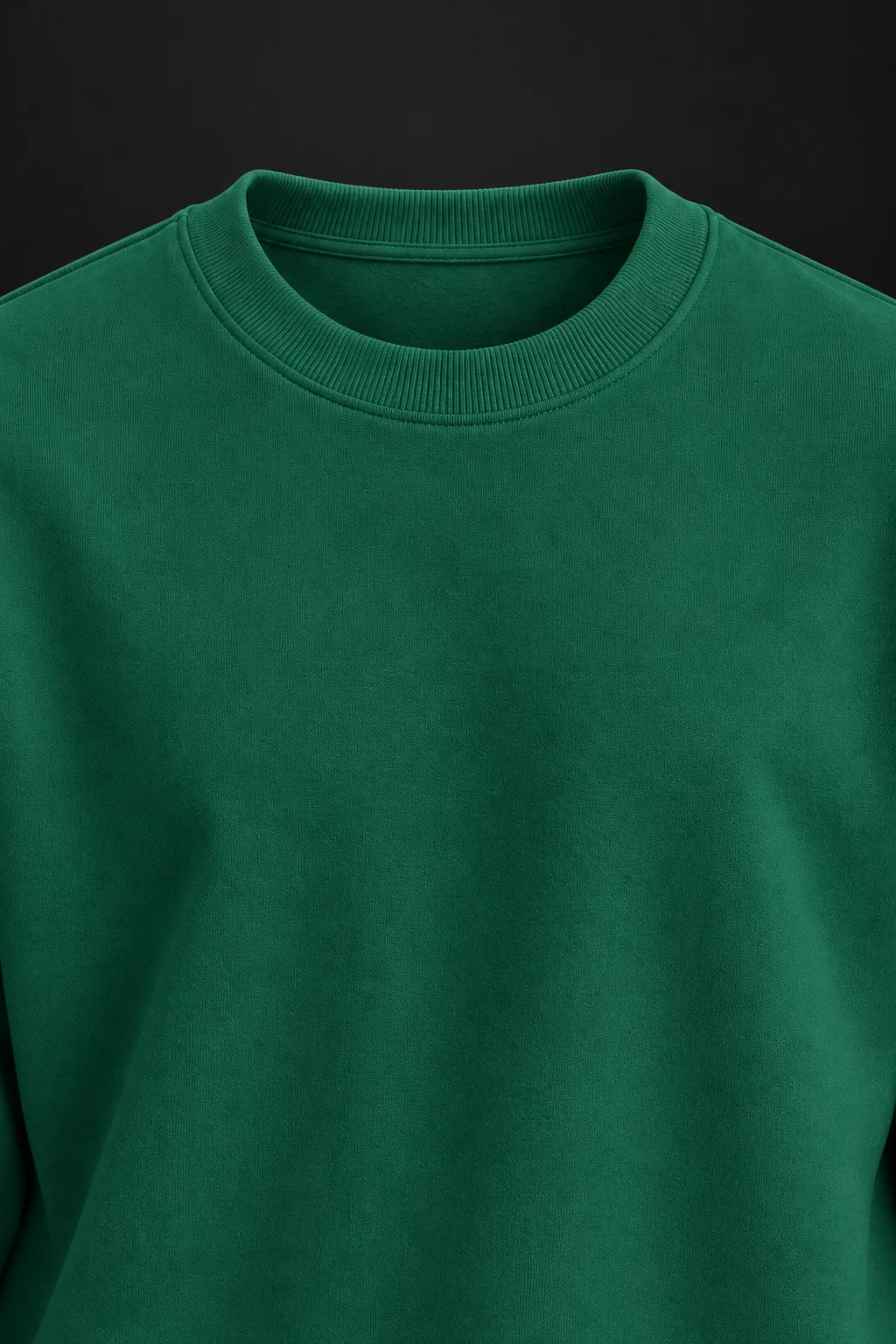 Essential Form Koyu Yeşil Basic Sweatshirt
