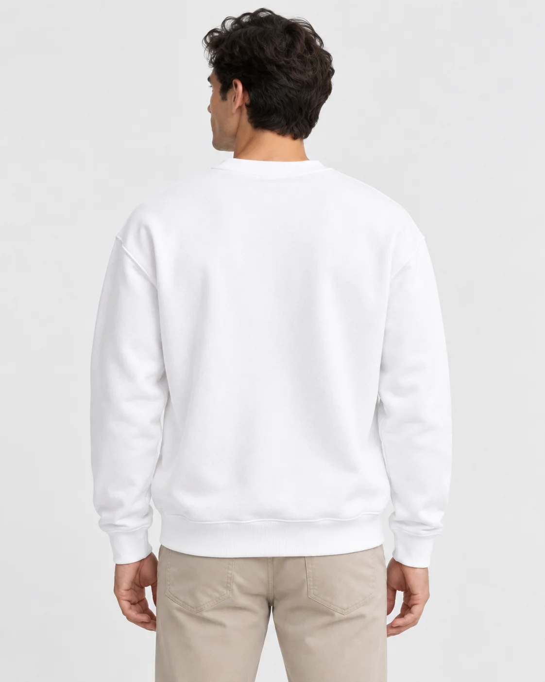 Essential Form Beyaz Basic Sweatshirt
