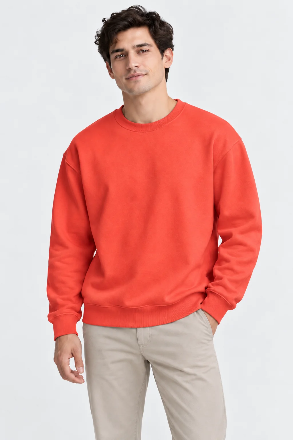 Essential Form Kırmızı Basic Sweatshirt