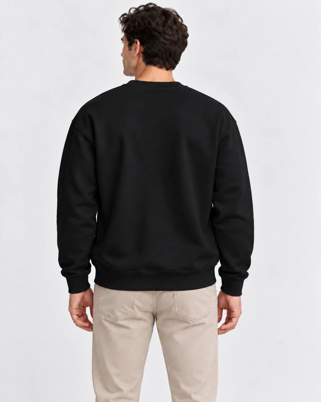 Essential Form Siyah Basic Sweatshirt