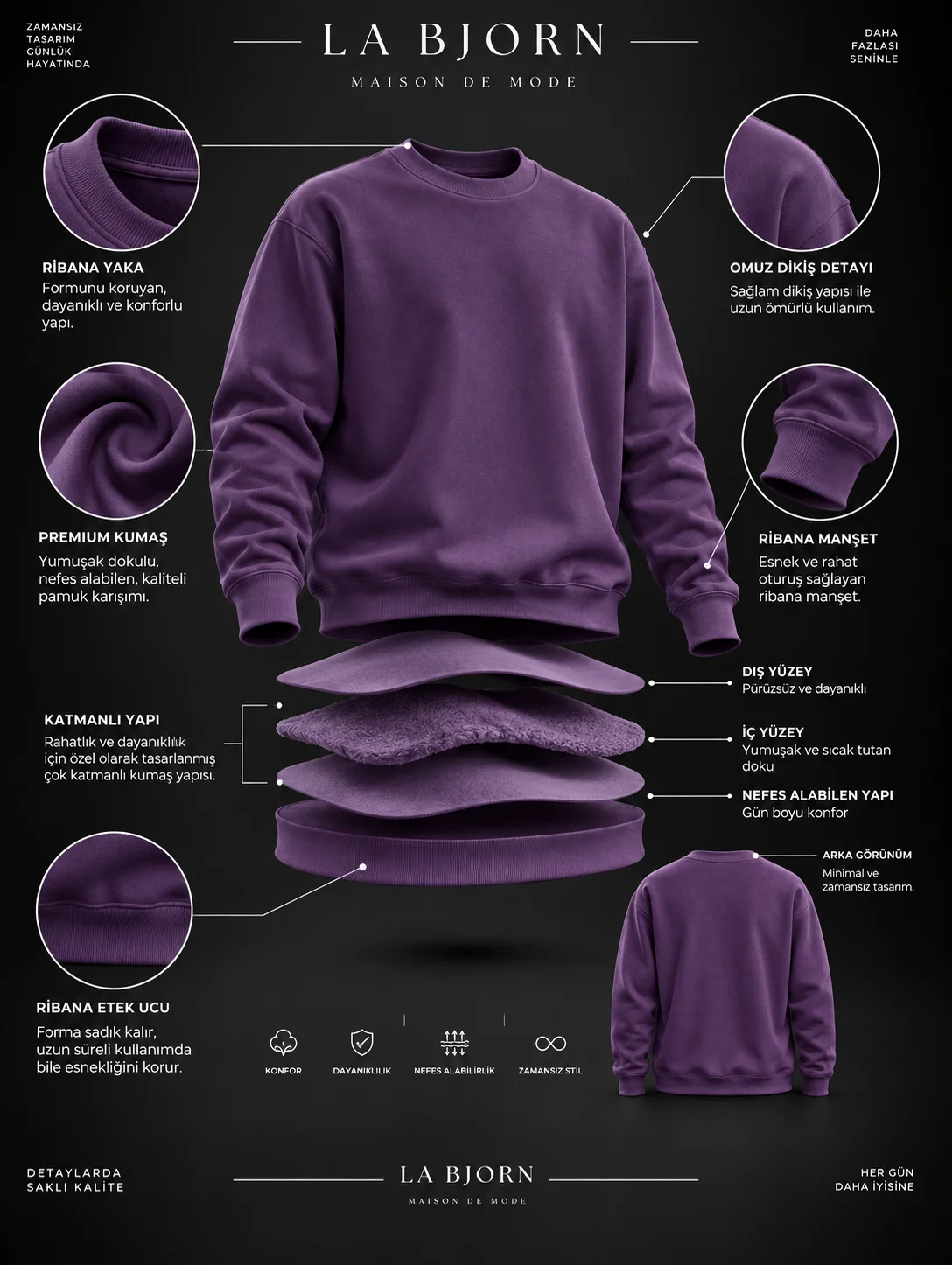Essential Form Mor Basic Sweatshirt