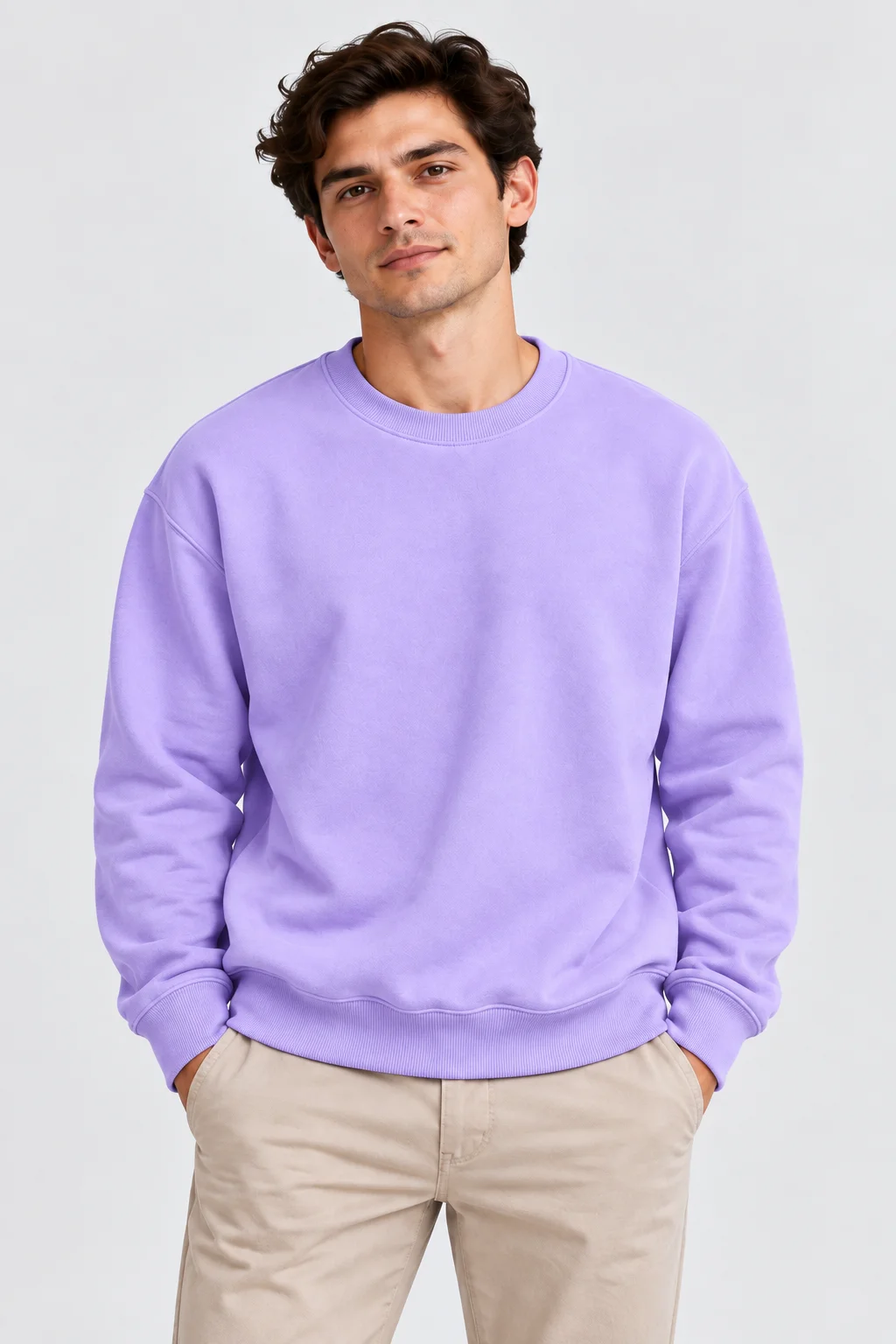 Essential Form Lila Basic Sweatshirt