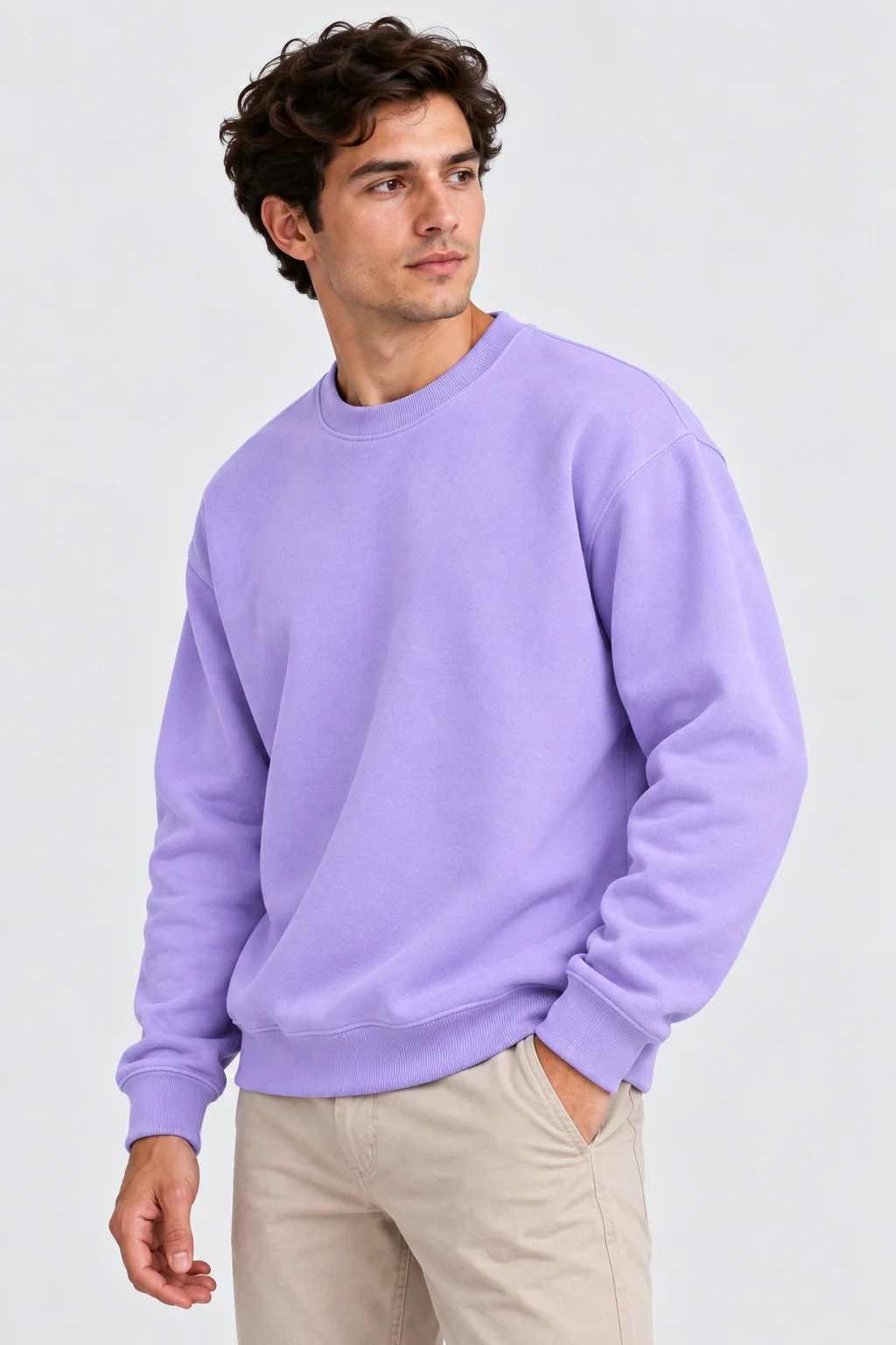 Essential Form Lila Basic Sweatshirt