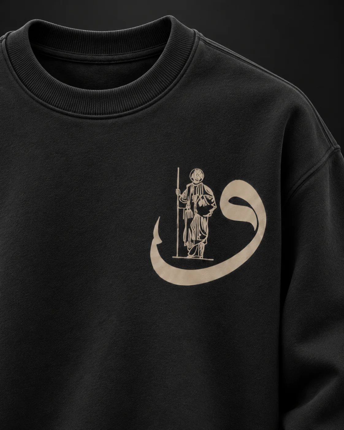 Heritage Carpet Siyah Baskılı Sweatshirt