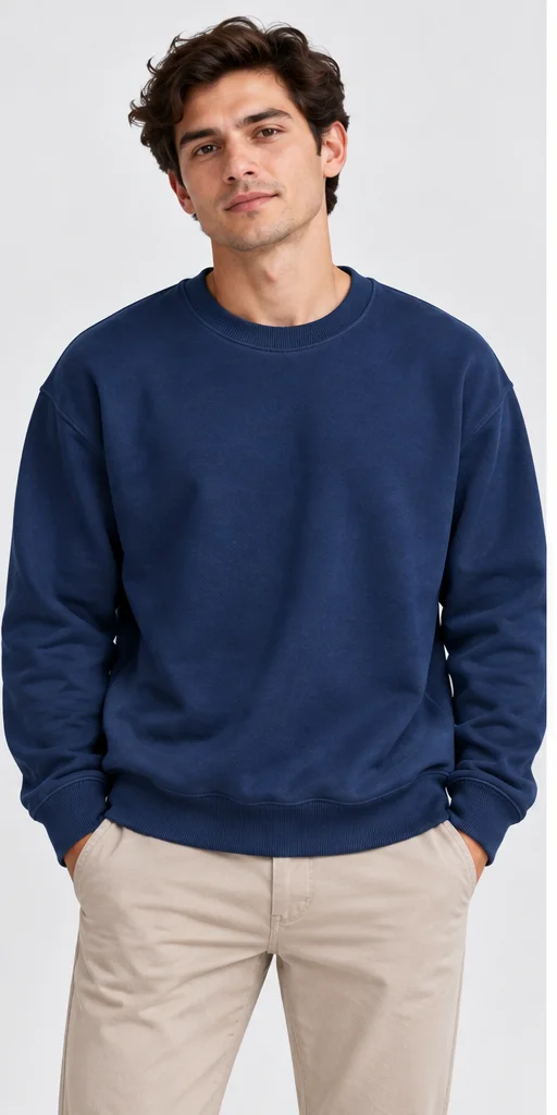 Essential Form Lacivert Basic Sweatshirt